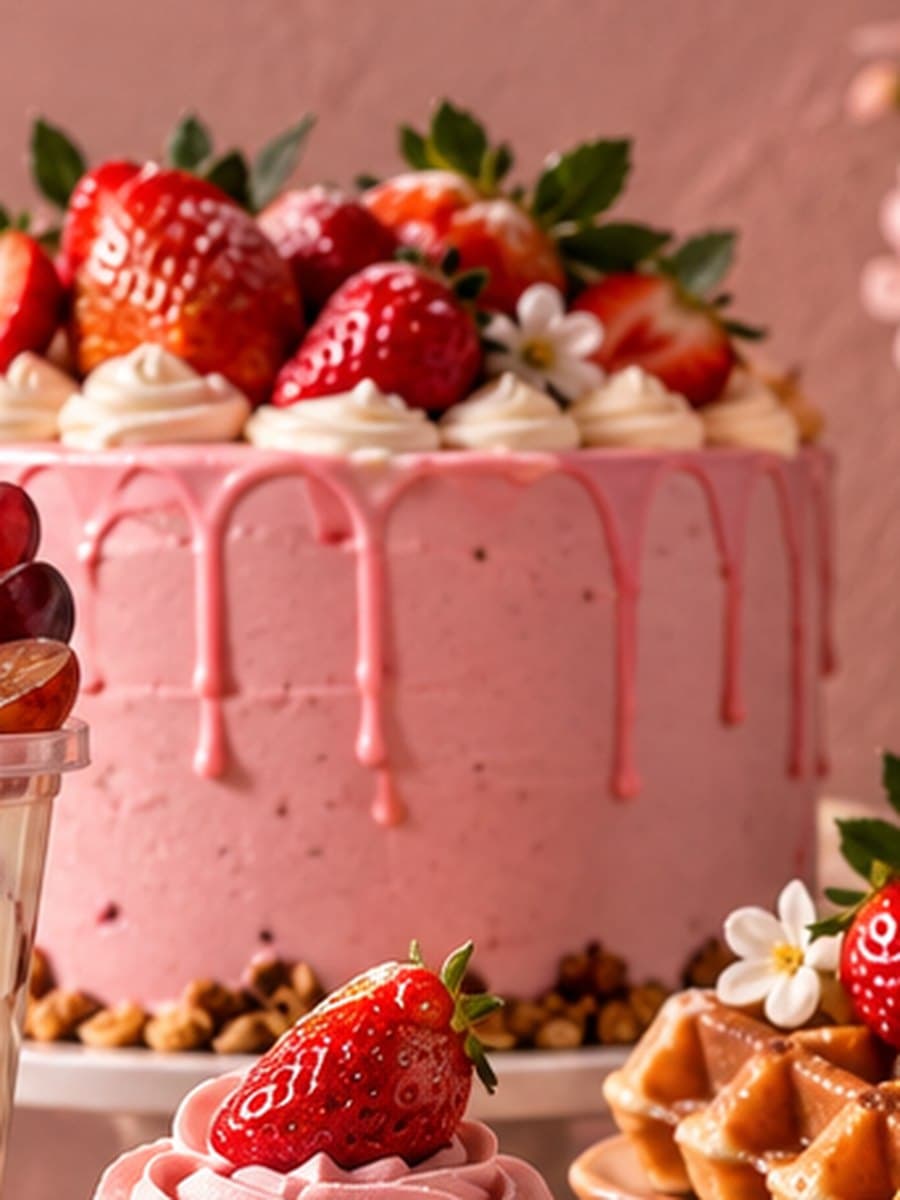 Cakes: Celebration cakes, layered and finished by hand.